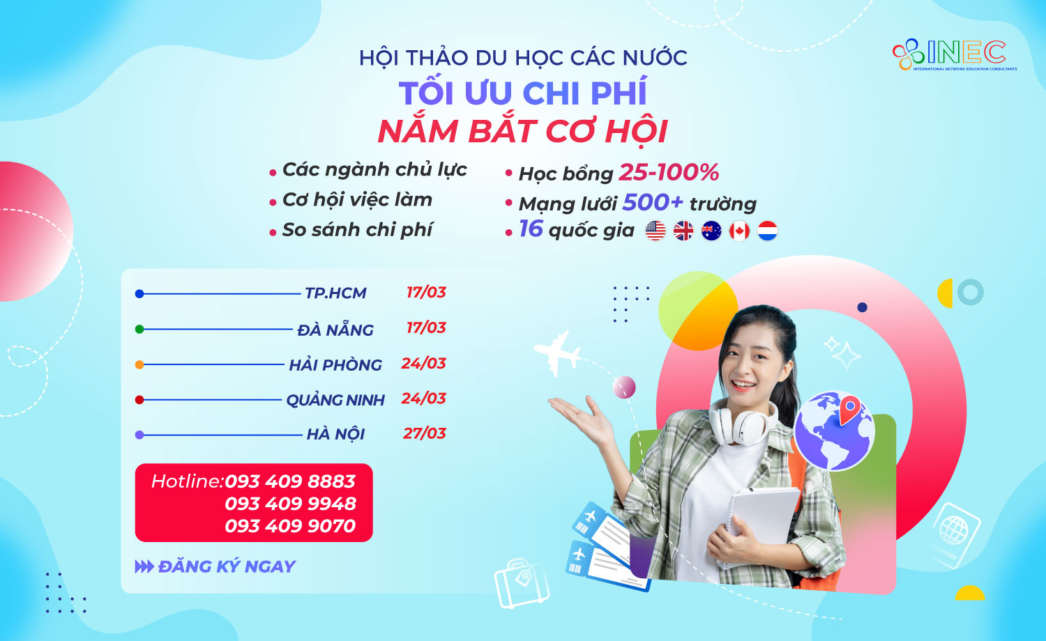 Hội thảo du học các nước tháng 3/2024